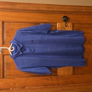 Under Armour loose heatgear polo size XL blue
